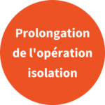 Pastille prolongation de l'operation isolation